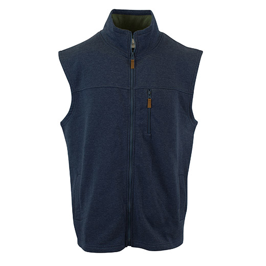 Enlarge  Gloweave Mens Zip Through Vest 5203FL NVY MARLE